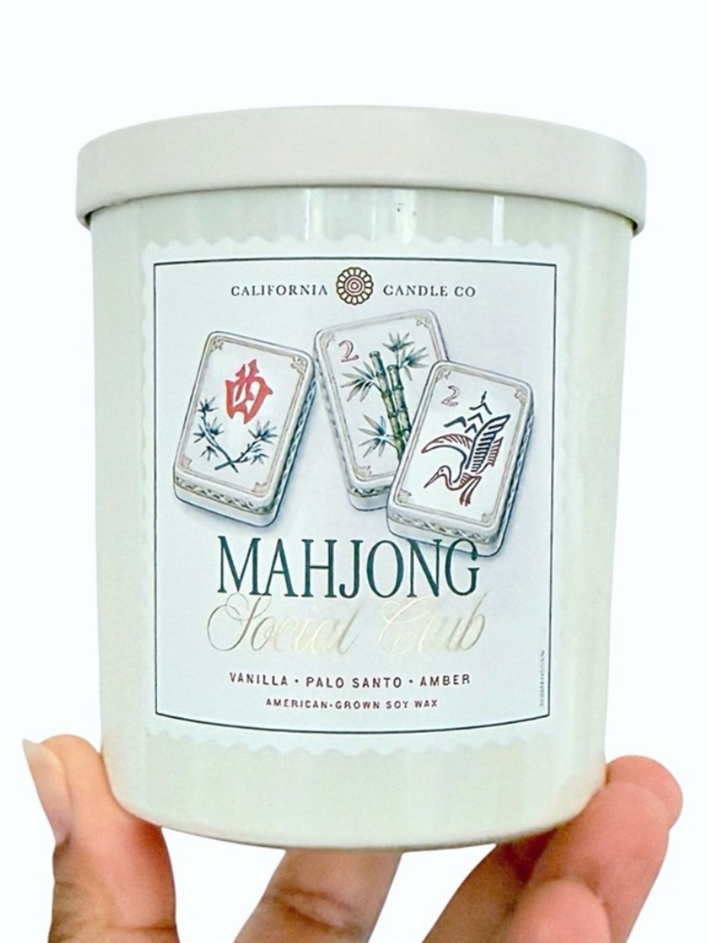 Leoben Company Mahjong Social Club Vanilla Palo Santo Amber Luxury ScentedCandle
